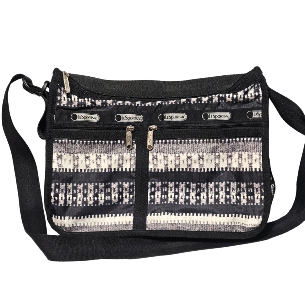 LeSportsac Expandable Crossbody Bag Pockets Zippered Travel Southwestern